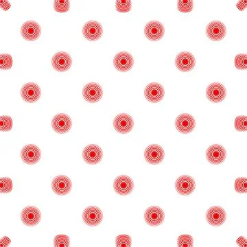Red circular pulsing pain points medical pattern Illustrazione stock