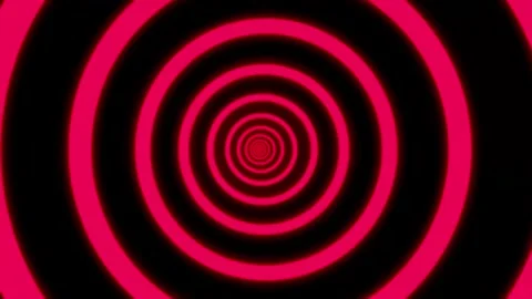 Red Circular Rings Loop Motion Background Stock Footage 320851824