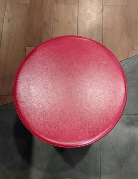 Red circular seat Stock Photos