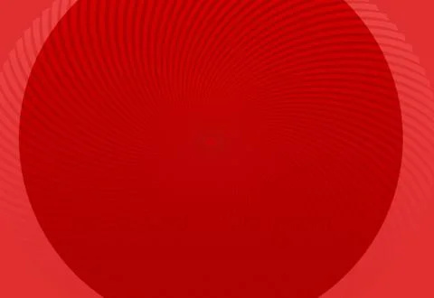 Red Circular Striped Gradient Background With Red Circle Stock Illustration