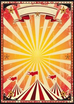 Red circus retro Stock Illustration