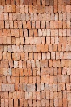Red clay block Stock Photos