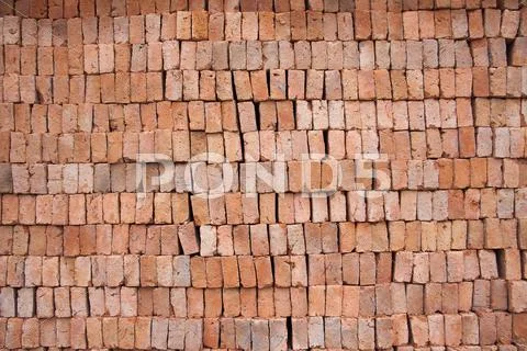 Red clay block Stock Photos