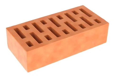 Red clay brick, 3D rendering Ilustración de archivo