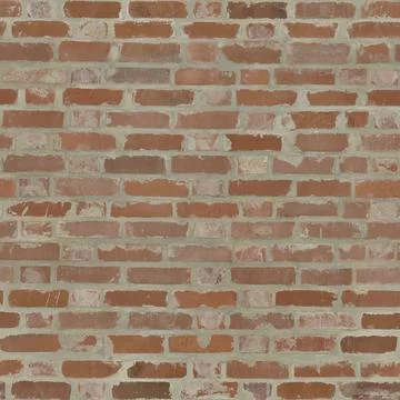 Red Clay Brick Wall Texture Background Stock Photos
