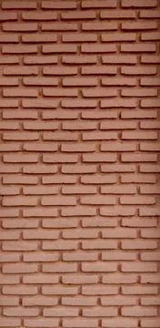 Red clay brick wall texture background, Seamless terracotta brick. Stock Photos
