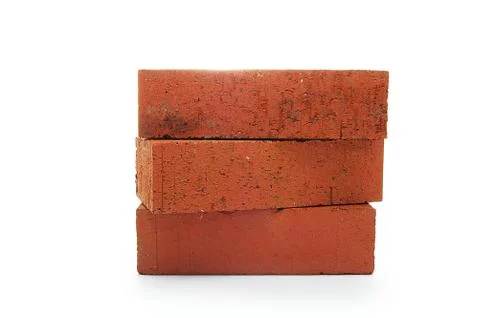 Red clay bricks Stock Photos