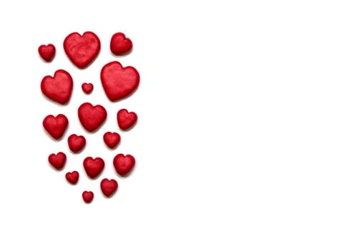 Red clay earts design, isolated Stock Photos