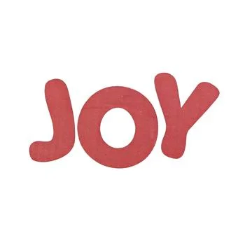 Red Clay Text Joy Stockfoto's
