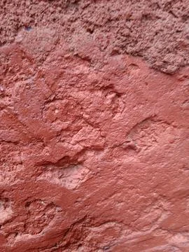 Red clay textured surface closeup Fotos Stock