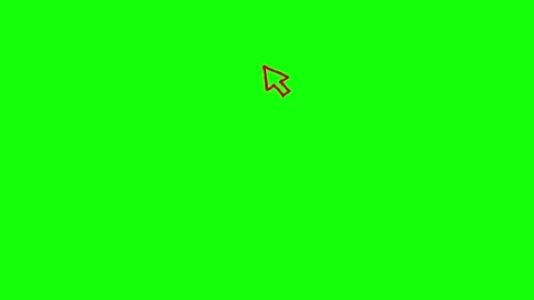 Red click icon green Stock Footage 251825939