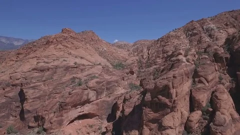 Red Cliffs Aerial 1 - 30 Seconds Video stock 77484875
