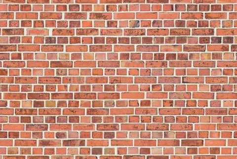 Red clinker wall Stock Photos