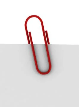 Red clip Stock Illustration