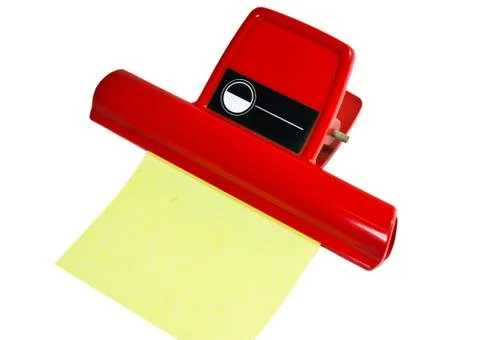 The red clipboard. Stock Photos