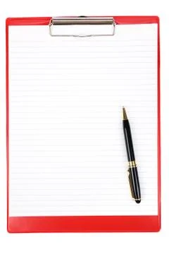 Red Clipboard Stock Photos