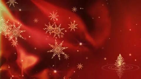 Red Clock Christmas Video stock 10748732