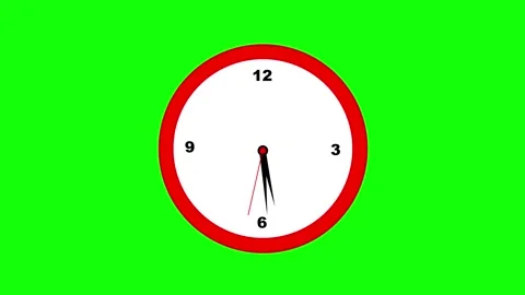 Red Clock dumping Stock Footage 337484163