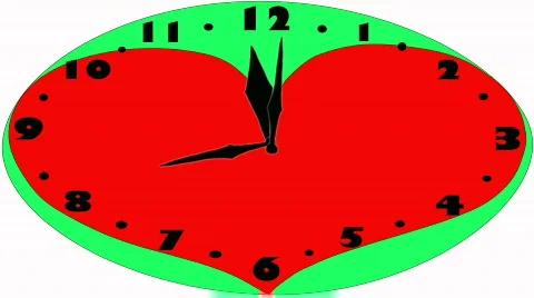 Red Clock Video stock 265430