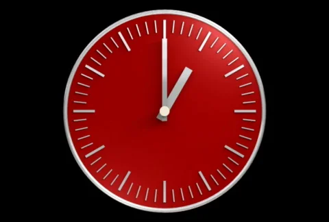 Red clock 動画素材 678756