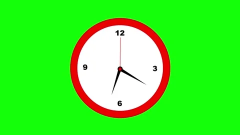 Red Clock rolling Stock Footage 337484183