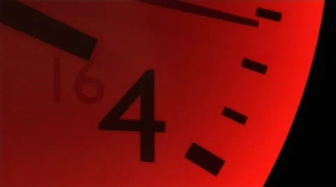 Red Clock Time Four Видео 489267