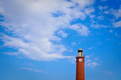 Red clock tower Stock Photos