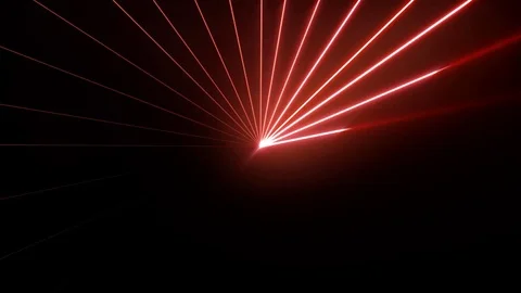 Red Clockwise Lasers Stock-Footage 74500636