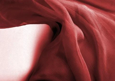 Red cloth texture background. Natural material pattern cover 3D illustration Illustrazione stock