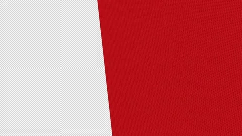 Red Cloth Transition with Mask Stock Footage 146825253