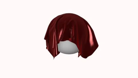 Red cloth wave on white background. Cloth and object 스톡 일러스트