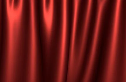 Red cloth waves background texture. Stock Illustration