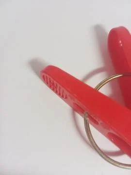 Red clothespin Stock Photos