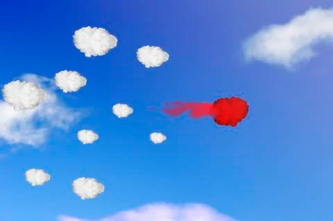 Red cloud 2 Stock Illustration