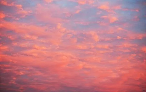 Red clouds at dramatic sunset, Only sky Stock Photos