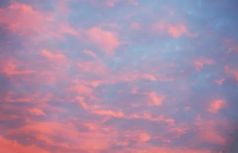 Red clouds at dramatic sunset, Only sky Stock Photos