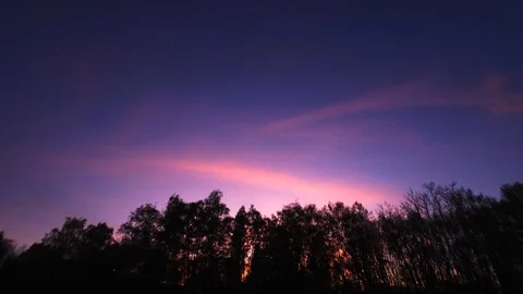 Red Clouds Fisheye Unfolded Stock Footage 128995457