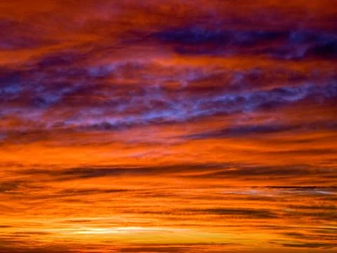 Red clouds Foto stock