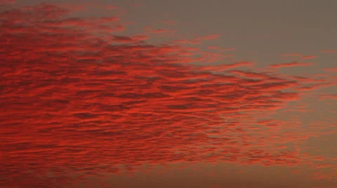 Red clouds at sunset time in El Fanar, Sharm El Sheikh, Egypt Stock Footage 39233061