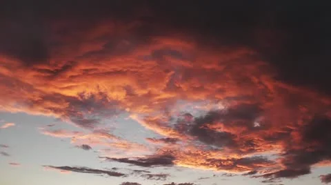 Red Clouds Time Lapse - HD1080 Stock Footage 12057682