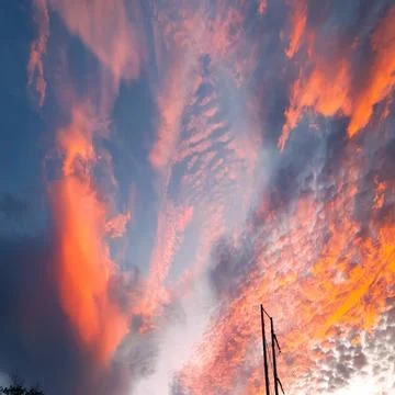 Red cloudy Stock Photos