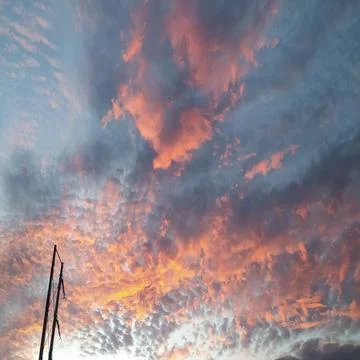 Red cloudy Stock Photos