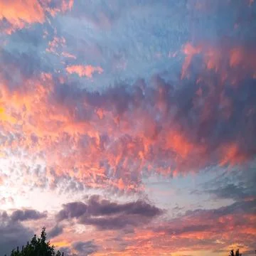 Red cloudy Stock Photos