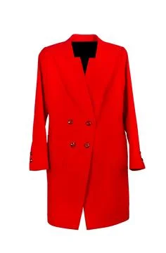 Red coat isolated Stock Photos
