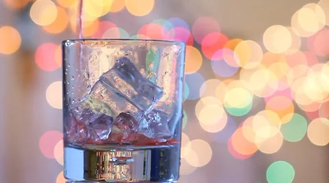 Red cocktail 스톡 동영상 8634535