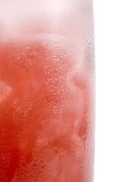 Red cocktail macro Stock Photos