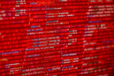 Red code Stock Illustration