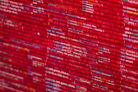 Red code Stockfoto's