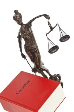 A red code with rules of court. Isloiert on a white background, A red code with Stock-Fotos