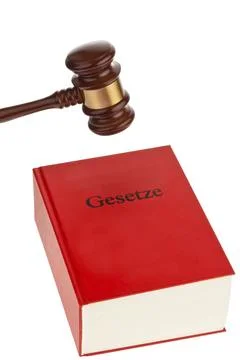 A red code with rules of court. Isloiert on a white background, A red code with Foto stock